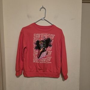 Target Black History Month Vibrant Orange / Red  Kids Sweatshirt Size Large